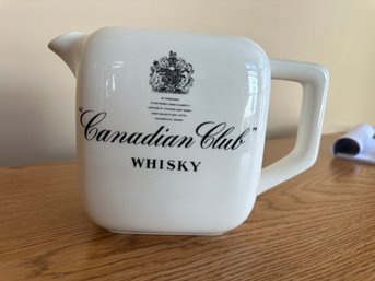 Canadian Club Ceramic Pitcher