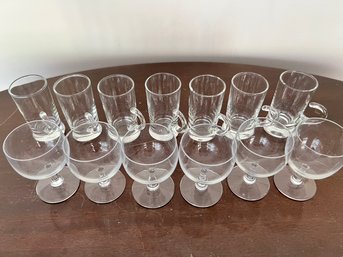 13 Mini Shot Glasses In The Shape Of A Beer Mug And Wine Glass