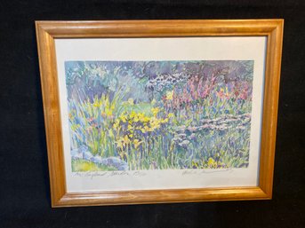 'New England Garden' Artwork Signed & Numbered