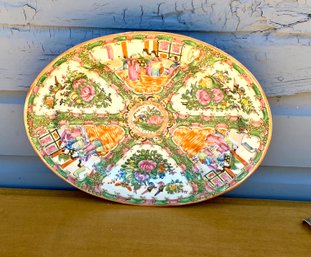 Antique Chinese Export Rose Medallion Platter