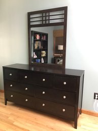 Modern  Dresser And Mirror Set