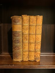 Antique French Books With Marbled Covers