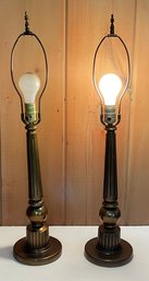 PR. Vintage Metal Column Style Lamps