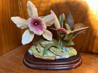 Porcelain Hummingbird Figurine