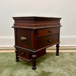 A Petite Antique Mahogany Sewing Table