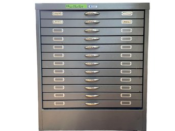 12 Drawer Foster Flat File Cabinet