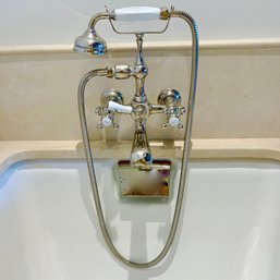 A Waterworks Astoria Chrome Tub Telephone Faucet And Hardware - Primary Bath A