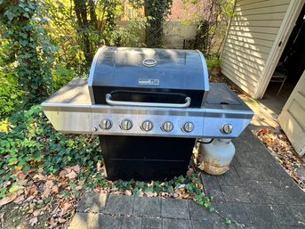 Nexgrill Stainless, And Metal BBQ With Cover, Side Burner, And Extra Tank