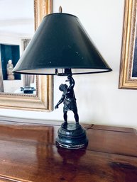 Hercules Figurine Black Table Lamp  (LOC:S1)