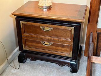 Pair Of BROYHILL Premier Ming Dynasty Collection Night Stands / End Tables - We Have Whole Set - See Other Lot