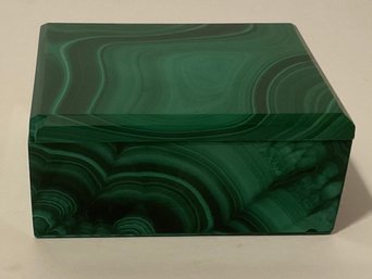 Malachite Emerald Green Petite Square Keepsake Box