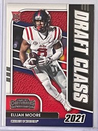 2021 Panini Contenders Draft Picks Elijah Moore Draft Class Rookie Card #25