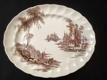 Johnson Brothers The Old Mill Transferware Platter Made In England