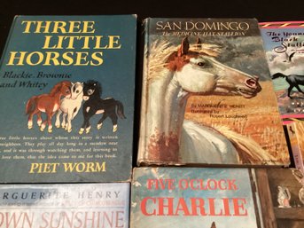 Horse  Stories For Children Marguerite Henry Walter Farley Piet Worm Book Lot