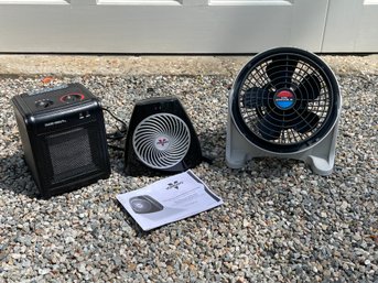 3 Units - Vornado Fan And Space Heater