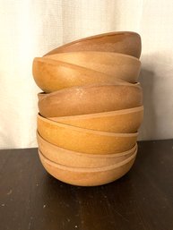9 ELLINGER Agatized Wood Bowls
