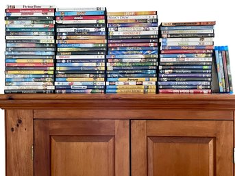 Over 80 DVDs & 4 Blue-Rays. Mostly Kids/young Adult/family Movies, Lots Of Disney & Classics. Some New