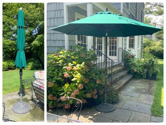 Pair Of Outdoor Umbrellas