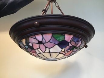 Multi Colored Floral Hanging Light Fixture