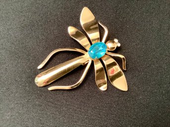 Large Fabulous Coro Dragonfly Pin Brooch Vintage