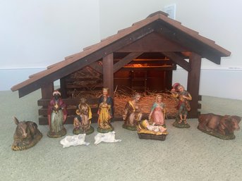 Italian Creche Nativity Scene Manger Figurines Made In Italy Christmas Decor Beautiful Craftsmanship