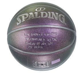 Rare Supreme Spalding Bernadette Corporation Iridescent Basketball, New