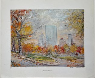 Boston Common Giclee Print By Kamil Kubik