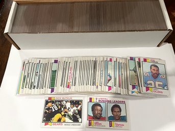 1973 Topps Football Card Lot. Over 700 Cards Total.        Very Clean Cards.     All Cards In Pictures