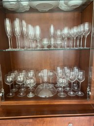 Assortment Of Glassware & Wine Decanter