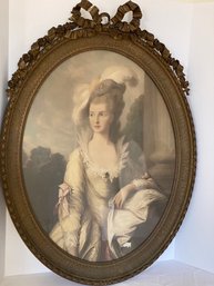 Large Print Of The Honorable Mrs Graham / Framed Vintage Print