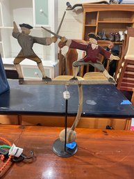 Folk Art Pendulum Swordplay Balance, Piece Of Art