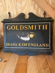 Double Sided Wooden Goldsmith Hanging Sign