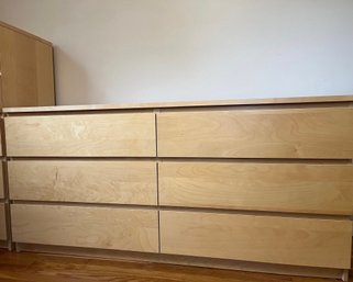 IKEA Malm 6-Drawer Dresser (Oak Veneer)