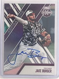 2017 Panini Elite Extra Edition Jake Burger Autographed Refractor Card #11     Numbered 68/100