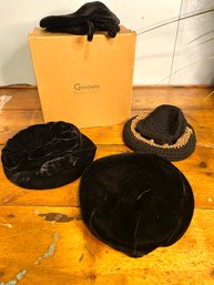 Vintage Lot Of Hats In Gimbels Box