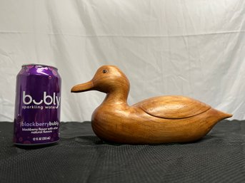 Signed & Dated Wooden Duck Decoy