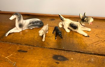 4 Antique Dog Figures- Lot 3
