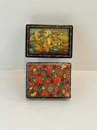 Two Small Lacquer Boxes