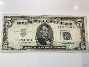 Five Dollar Silver Note