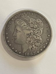 1882 Morgan Silver Dollar     Good Condition.