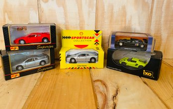 5 Vintage Model Cars In Boxes