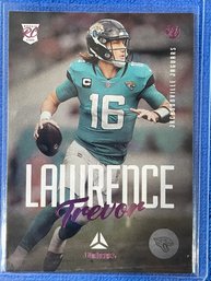 2021 Panini Chronicles Luminance Trevor Lawrence Pink Parallel Rookie Card #201