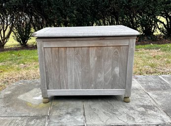 Teak Outdoor Wooden Ice Chest (contents Not Included)