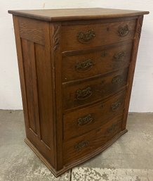 100 Year Old Five Drawer Oak Chest