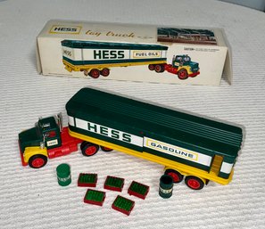 Vintage Hess 1970s Plastic Toy Truck - Made In British Crown Colony Of Hong Kong