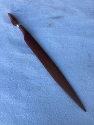 Kenyan Wood Letter Opener, Genuine Hand Carved