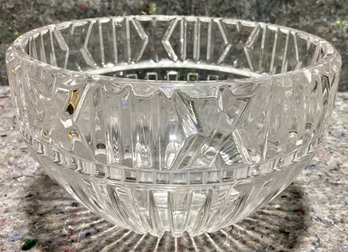 Tiffany And Company Signed Atlas Crystal Bowl Roman Numerals Around Rim