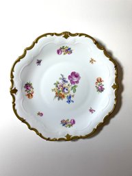 German Porcelain Plate With Hanging Bracket