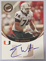 2006 Press Pass Authentics Eric Winston Autographed Card