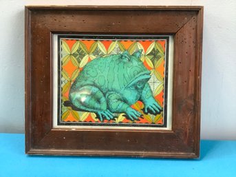 Framed Frog Print